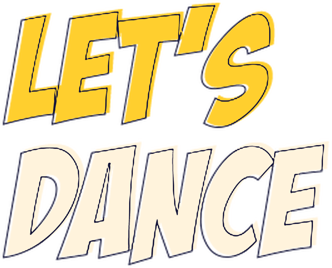 Logo Let's Dance in kleur zonder schaduw